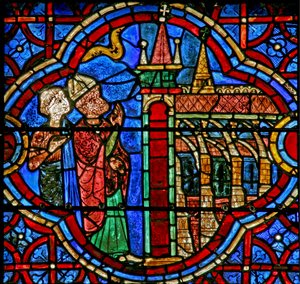 Sint Thomas - in de kathedraal van Canterbury door French School