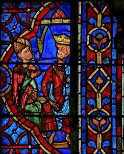 Sint Thomas Becket verwelkomd door de Franse koning door French School