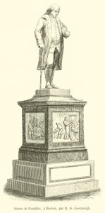 Standbeeld van Franklin, in Boston