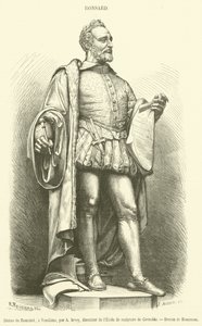 Standbeeld van Ronsard, in Vendôme