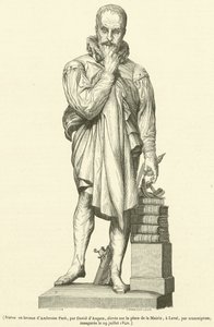 Bronzen standbeeld van Ambroise Pare door French School
