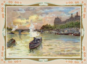 Stoomschepen op de Seine, Parijs door French School