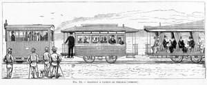 Stoomtram van Vercelli (Piëmont) - in 