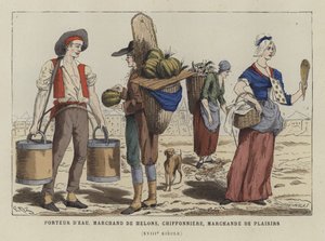 Straathandelaren, 18e eeuw