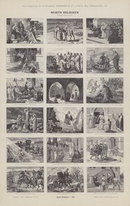 Religieuze onderwerpen (gravure) door French School