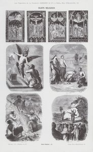 Religieuze onderwerpen (gravure) door French School