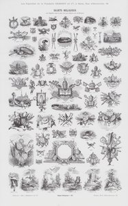 Religieuze onderwerpen (gravure) door French School