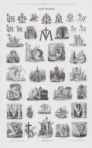 Religieuze onderwerpen (gravure) door French School