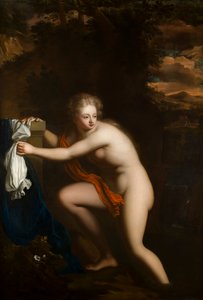 Susanna in haar bad, ca. 1600-99 door French School