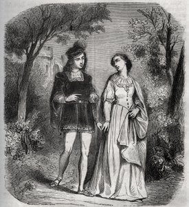 Soms wandelden ze samen in het park: Francesca de Rimini