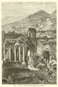 Taormina door French School