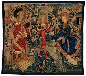 Wandtapijt met David en Bathseba, uit Straatsburg