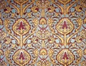 Wandtapijt uit de grote salon van het appartement van de Gravin van Parijs, gemaakt door Maison Nicolle van Nîmes, Frankrijk