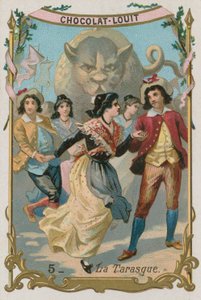 Tarasque, legendarische draak van Provence door French School