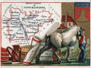 Lokale specialiteit: olie, zetmeel, tule, groothandel Montauban laken, wijn en meelmolen. Serie over de Franse departementen door French School
