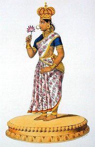 Tchitralekha vrouw van Kouvera, gegraveerd door C. de Motte (1785-1836)