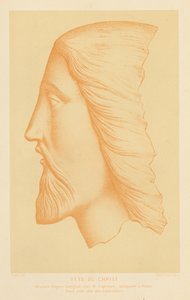 Terracotta hoofd van Jezus Christus door French School