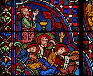 De Agonie in de Tuin van Getsemane door French School