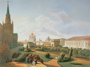 De Alexander Tuin in Moskou, gedrukt door Jacottet en Bachelier, 1830 door French School