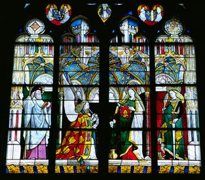 De annunciatie, uit de kapel van Jacques Coeur door French School