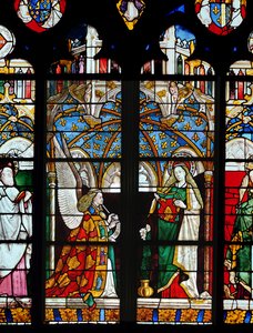 De annunciatie, uit de kapel van Jacques Coeur door French School