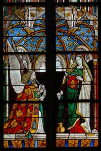 De Aankondiging, uit de Kapel van Jacques Coeur door French School