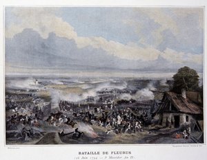 De Slag bij Fleurus in 1794 - in 