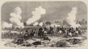 De slag bij Solferino, generaals Niel en Vinoy bij de boerderij van Quagliara door French School