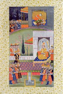 Het bed van gerechtigheid, illustratie uit De Arabische Nachten, 1895