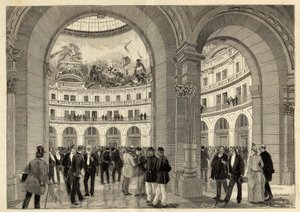 De Bourse du Commerce - Parijs (1e arrondissement) - 1889 - gravure uit le Monde illustrious - 1889 door French School