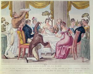 De kousenband van de bruid, c.1820