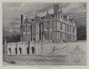 Het Britse Koninklijke Paviljoen op de Exposition Universelle 1900, Parijs (litho) door French School
