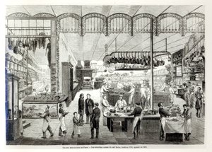De nieuwe keukens van Café Riche, 1866