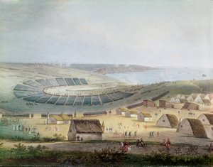 Het Kamp bij Boulogne in juli 1804, 1809 door French School