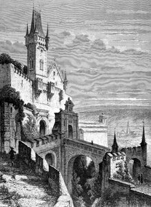 Het kasteel van Coburg, Beieren door French School