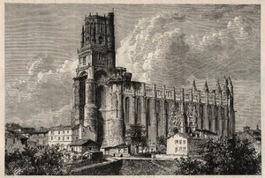 De Kathedraalbasiliek van Sint Cecilia - kathedraal van Albi door French School