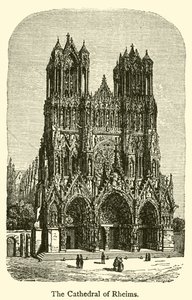 De kathedraal van Reims door French School