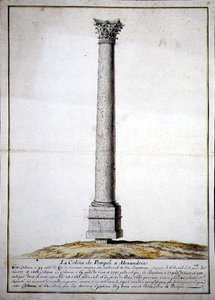 De Zuil van Pompeii in Alexandrië, c.1700