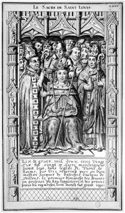 De wijding van St. Louis in 1226, 16e-17e eeuw door French School