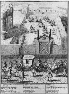 De Convulsionairen van Saint-Médard naar de gevangenis van de Bastille gebracht, ca. 1730