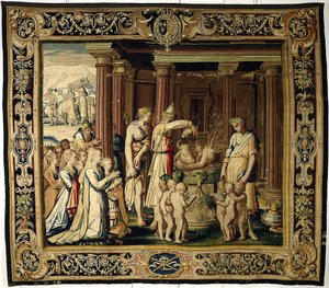 De Kroningsopoffering, ca. 1610 door French School