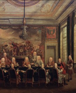De Raad van Regentschap voor de Minderjarigheid van Lodewijk XV door French School