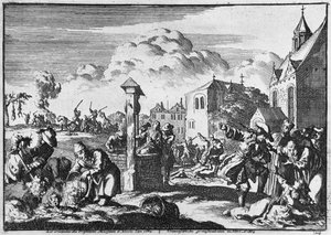 De wreedheid van President Marsaut in Niort tegen de protestanten, 1684