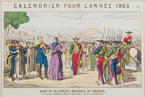 De dood van Maximiliaan, keizer van Mexico, 19 juni 1867