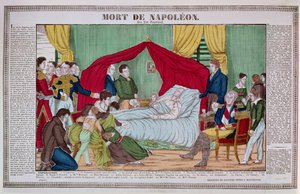De dood van Napoleon Bonaparte (1769-1821) ca.1840