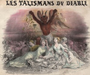 De talismans van de duivel, lied voor quadrille. Lithografie door French School