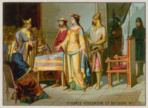 De scheiding van Eleonora van Aquitanië en Lodewijk VII