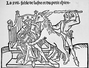 De Ezel en het hondje (gravure)