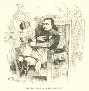 De keizer en zijn neef (gravure)
