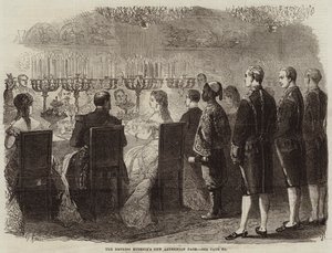 De nieuwe Abessijnse page van keizerin Eugénie (gravure) door French School